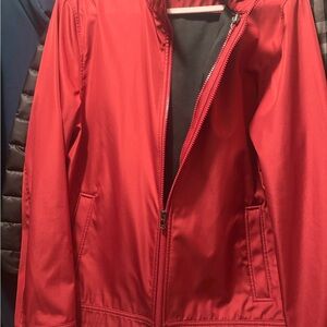 Michael Kors Red Bomber Jacket